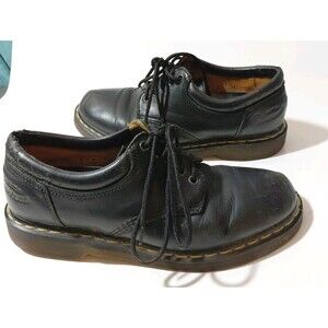 Dr Martens Men's #11849 Black Distressed Leather Lace Up Oxford Shoes Size 9